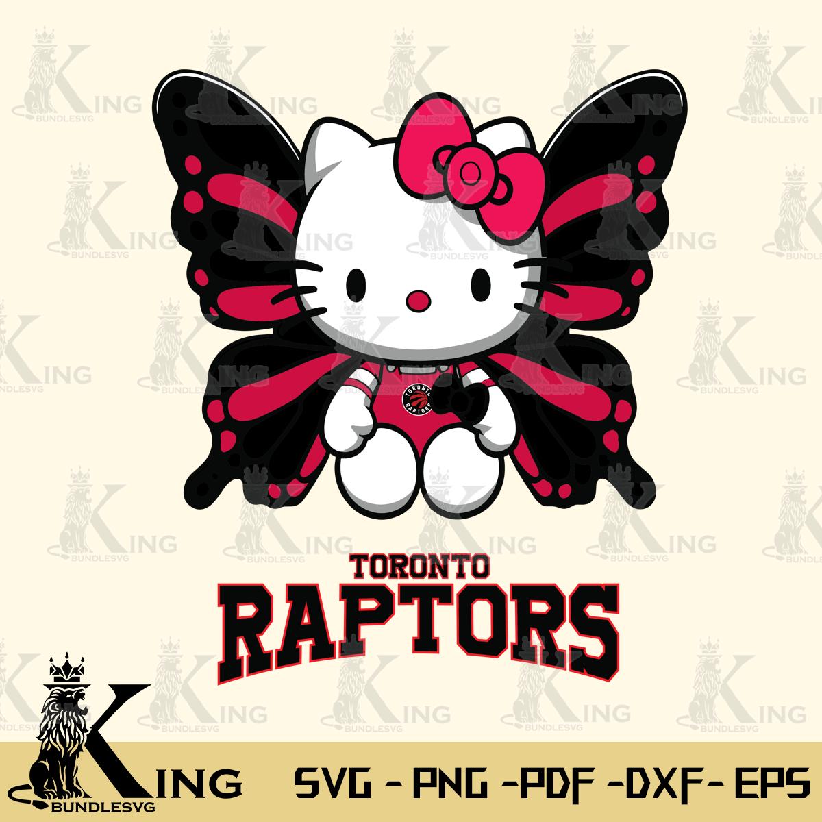 Toronto Raptors Butterfly Kitty Delight Svg Eps Dxf Png File, Digital Download
