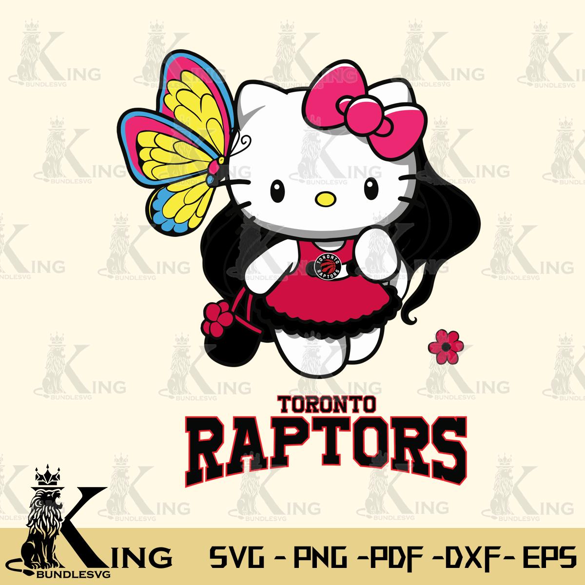 Toronto Raptors Kitty Cartoon Svg Eps Dxf Png File, Digital Download