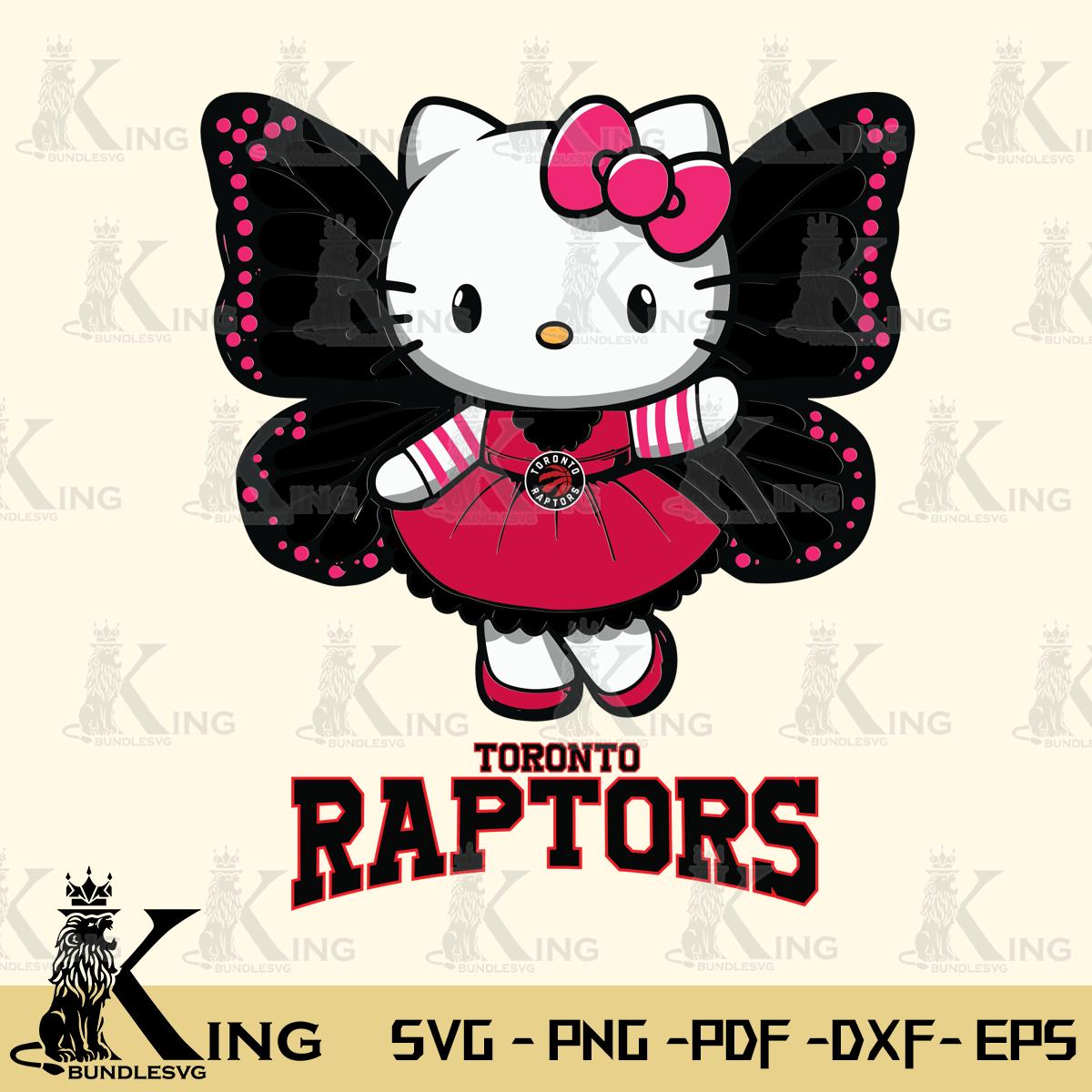 Toronto Raptors Whimsical Kitty Wings Svg Eps Dxf Png File, Digital Download