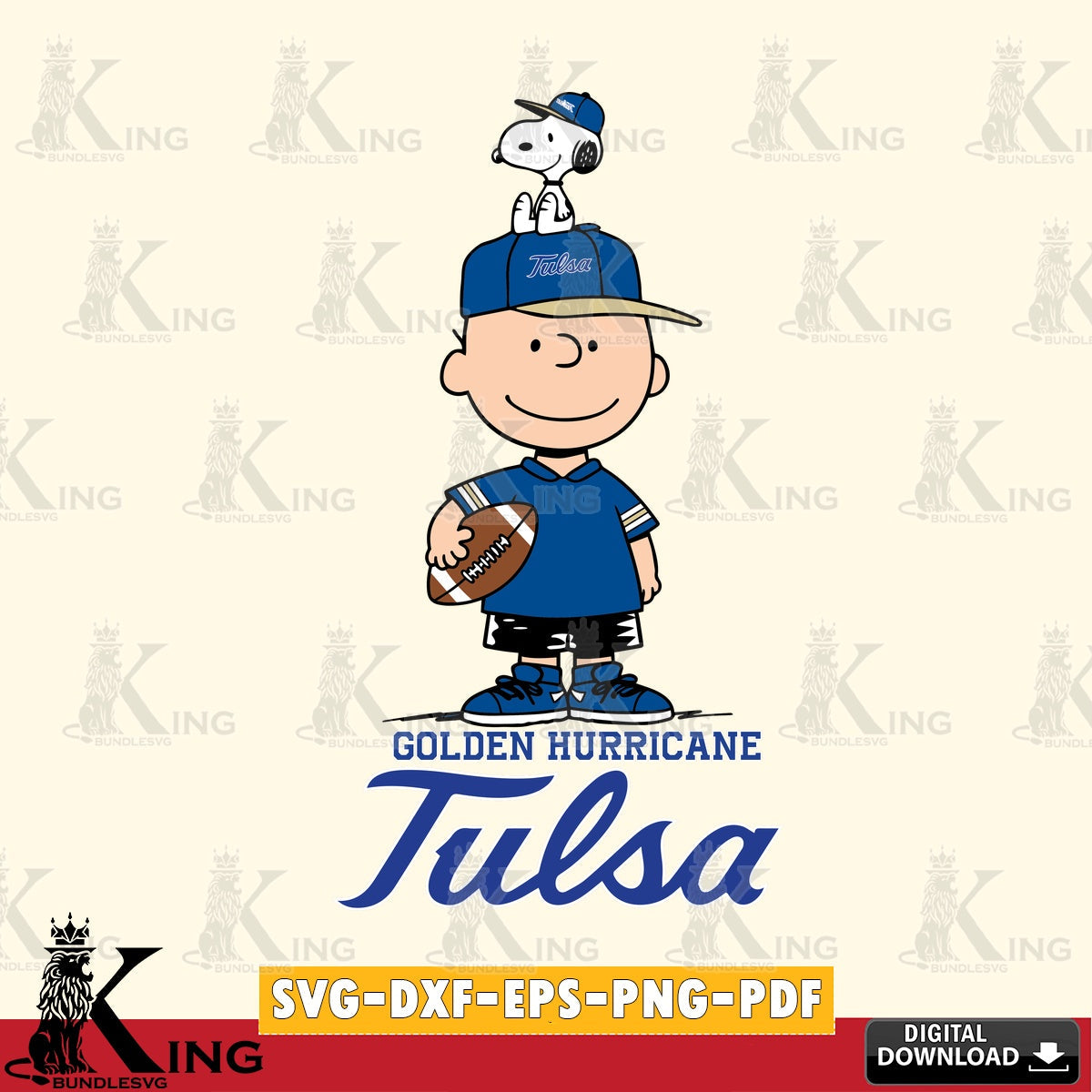 Tulsa Golden Hurricane Peanuts Football Rugby SVG, Cricut, Cut file , Digital Download , Instant Download, Peanuts svg, NCAA svg, Football svg, Sport svg