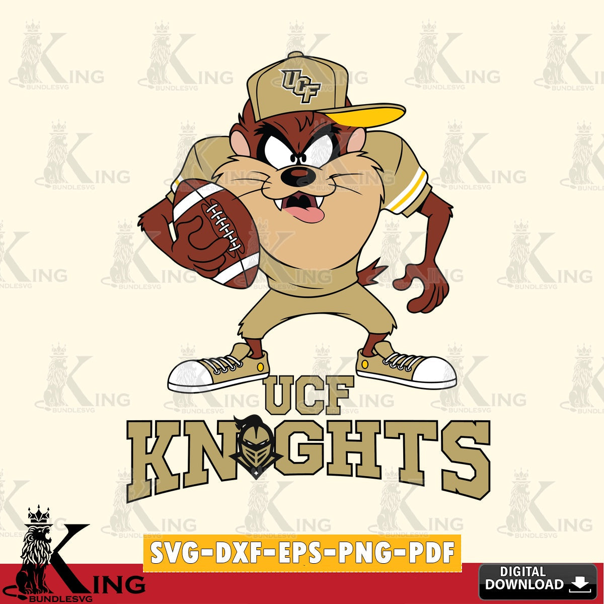 UCF Knights Đồng phục bóng đá Taz SVG file, Cut file , Digital Download , Instant Download, Taz svg, NCAA svg