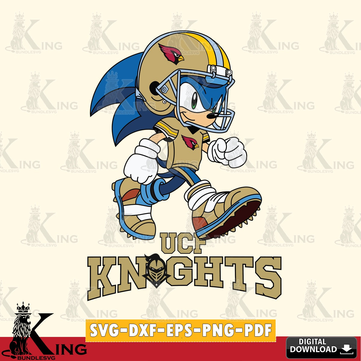 UCF Knights Sonic Ready Football SVG file, Vector , Digital Download , PDF File , Instant Download