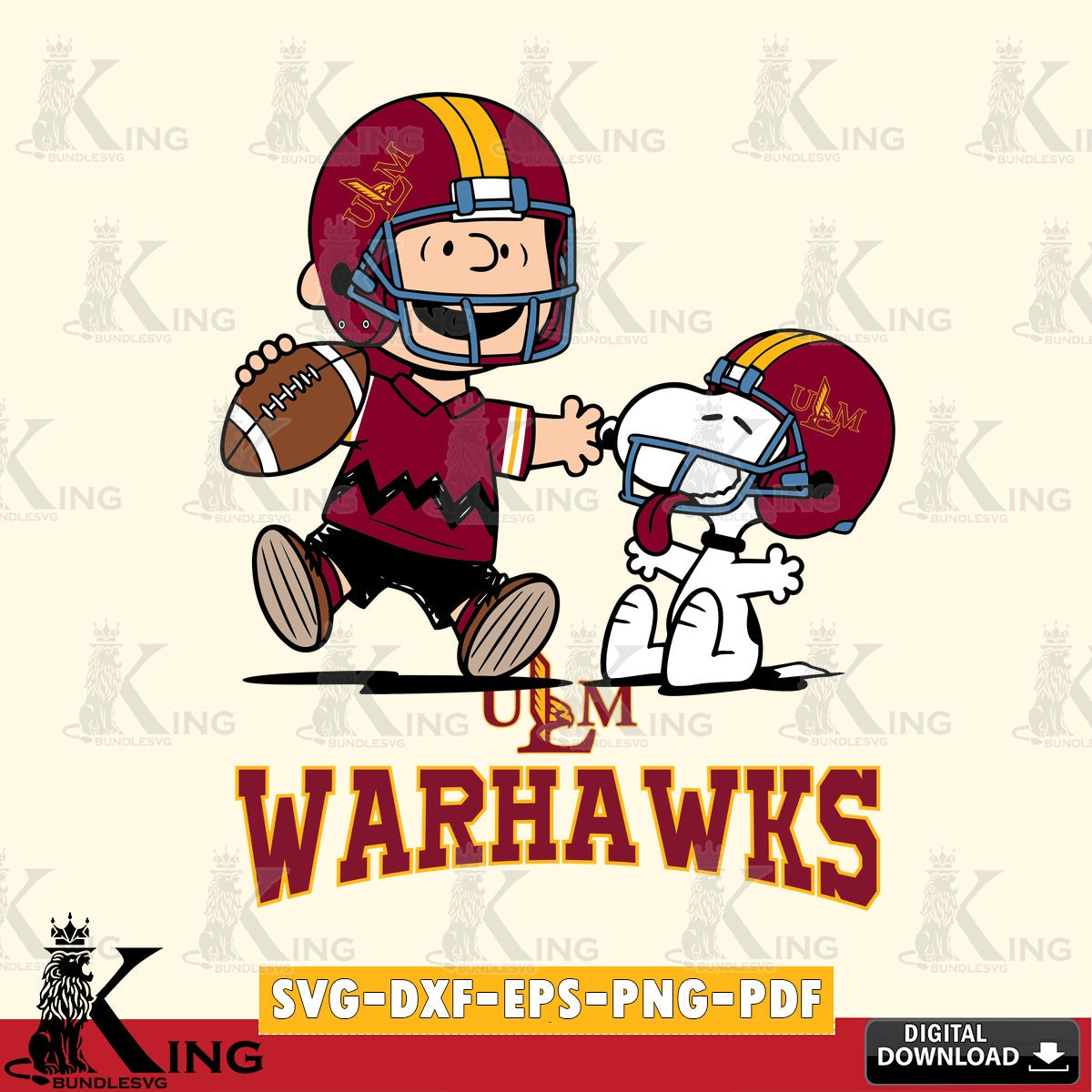 UL Monroe Warhawks Snoopy and Peanut Fun SVG, Cricut, Cut file , Digital Download , Instant Download, Peanuts svg, NCAA svg, Football svg, Sport svg