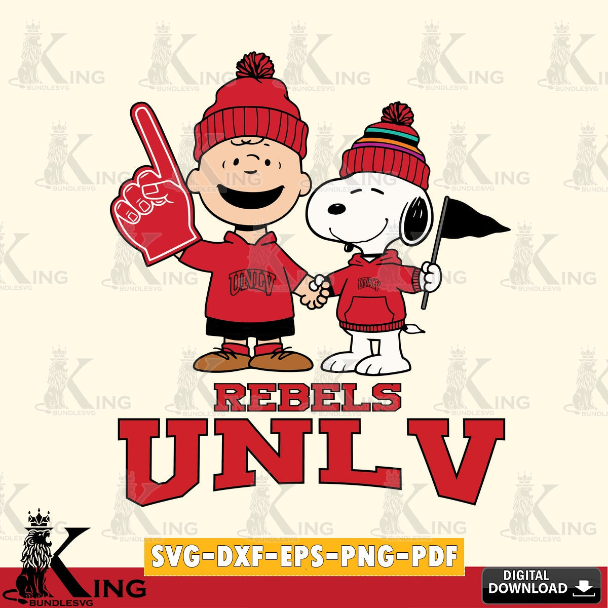 UNLV Rebels Peanuts Fan Gear SVG, Cricut, Cut file , Digital Download , Instant Download, Peanuts svg, NCAA svg, Football svg, Sport svg