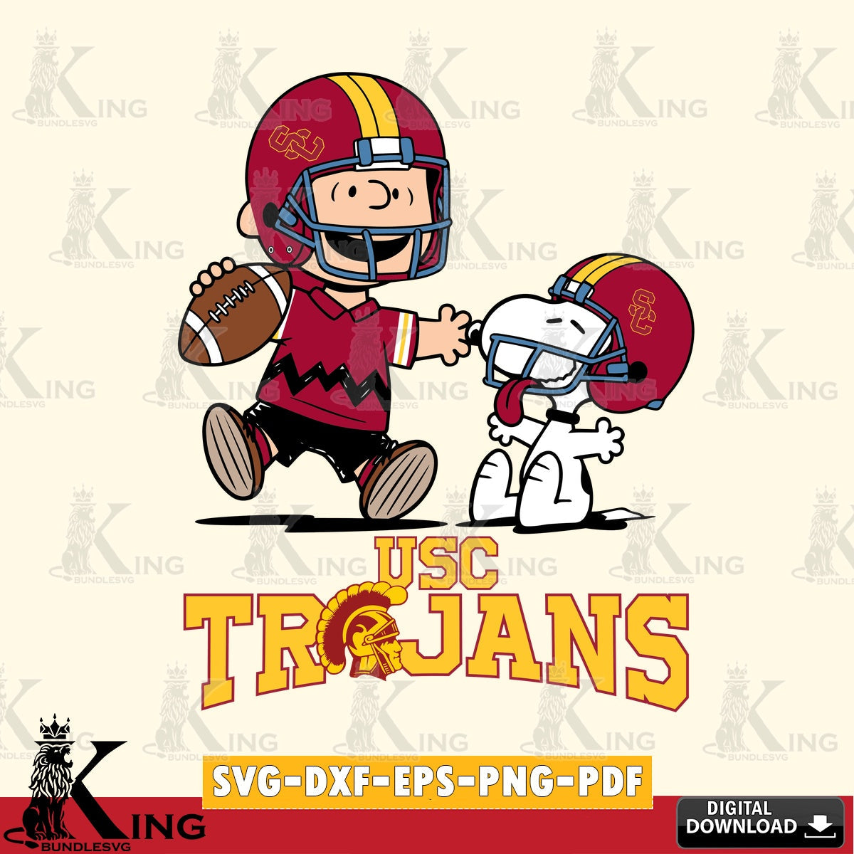 USC Trojans Snoopy and Peanut Fun SVG, Cricut, Cut file , Digital Download , Instant Download, Peanuts svg, NCAA svg, Football svg, Sport svg