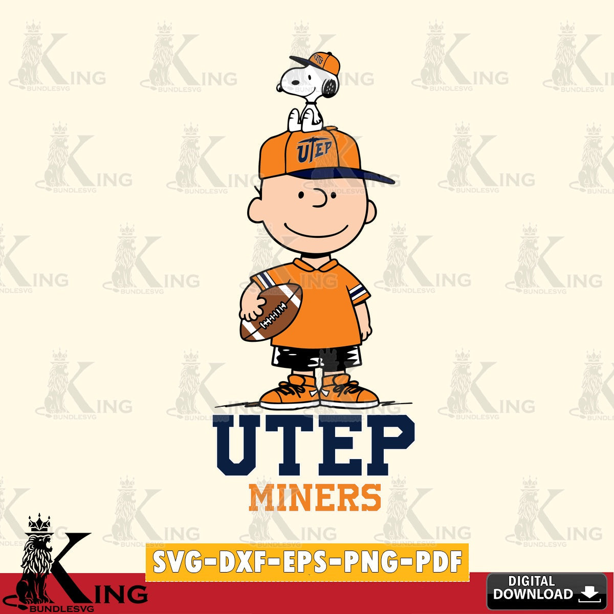 UTEP Miners Peanuts Football Rugby SVG, Cricut, Cut file , Digital Download , Instant Download, Peanuts svg, NCAA svg, Football svg, Sport svg