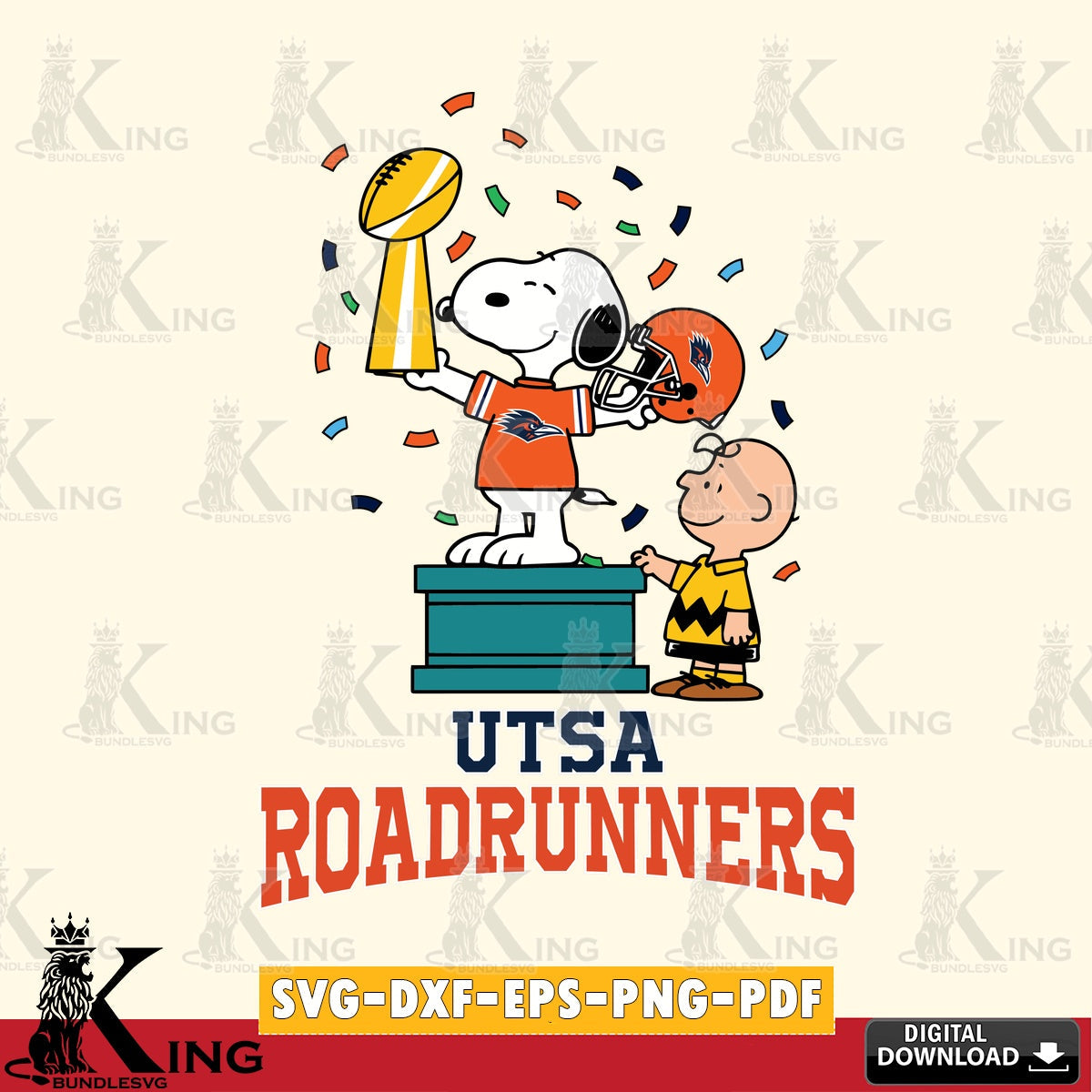 UTSA Roadrunners Peanuts Winner SVG, Cricut, Cut file , Digital Download , Instant Download, Peanuts svg, NCAA svg, Football svg, Sport svg