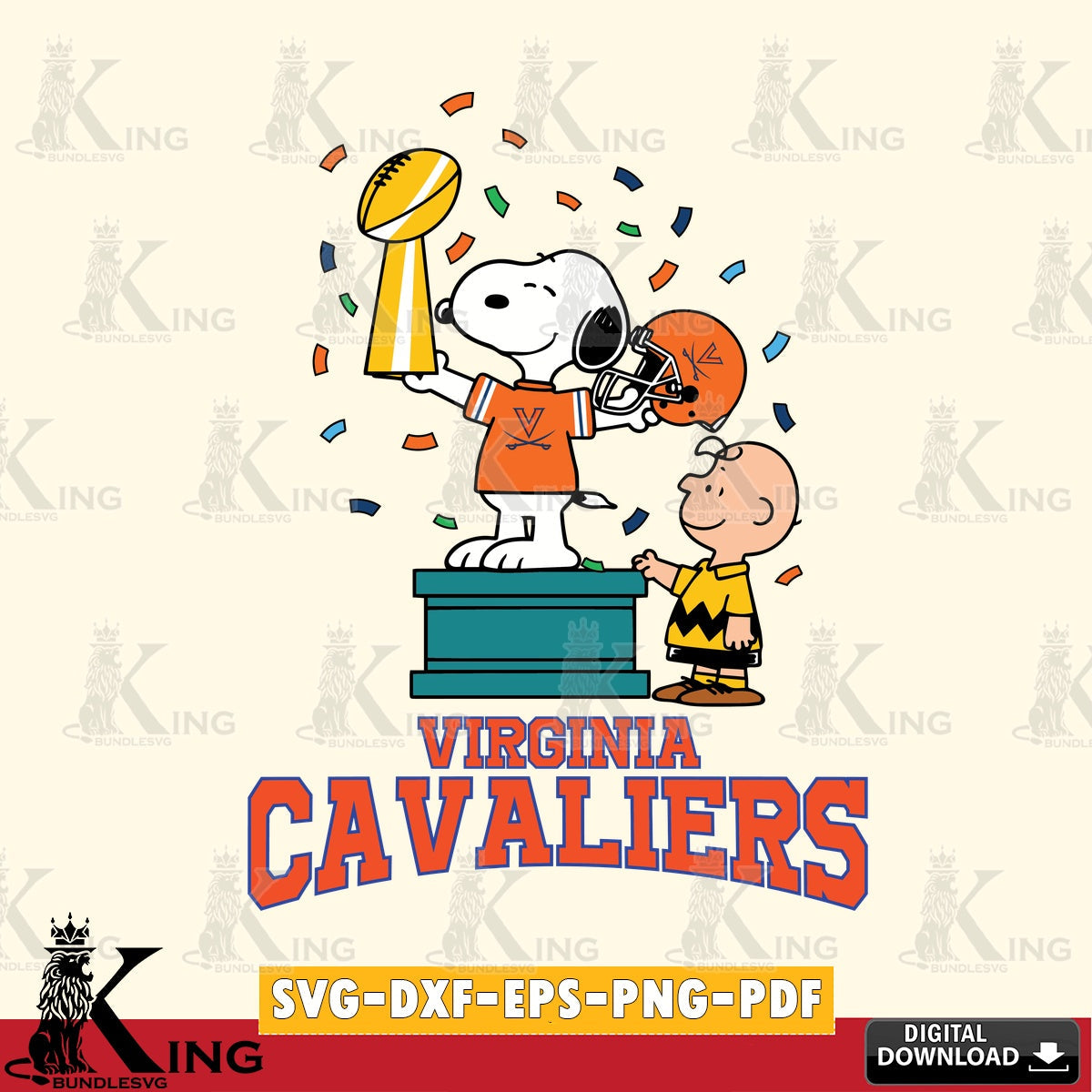 Virginia Cavaliers Peanuts Winner SVG, Cricut, Cut file , Digital Download , Instant Download, Peanuts svg, NCAA svg, Football svg, Sport svg