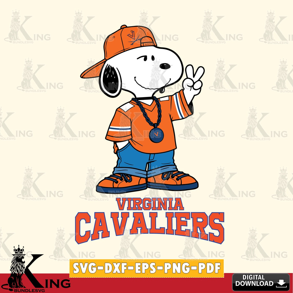 Virginia Cavaliers Snoopy Say hi SVG, Cricut, Cut file , Digital Download , Instant Download, Peanuts svg, NCAA svg, Football svg, Sport svg