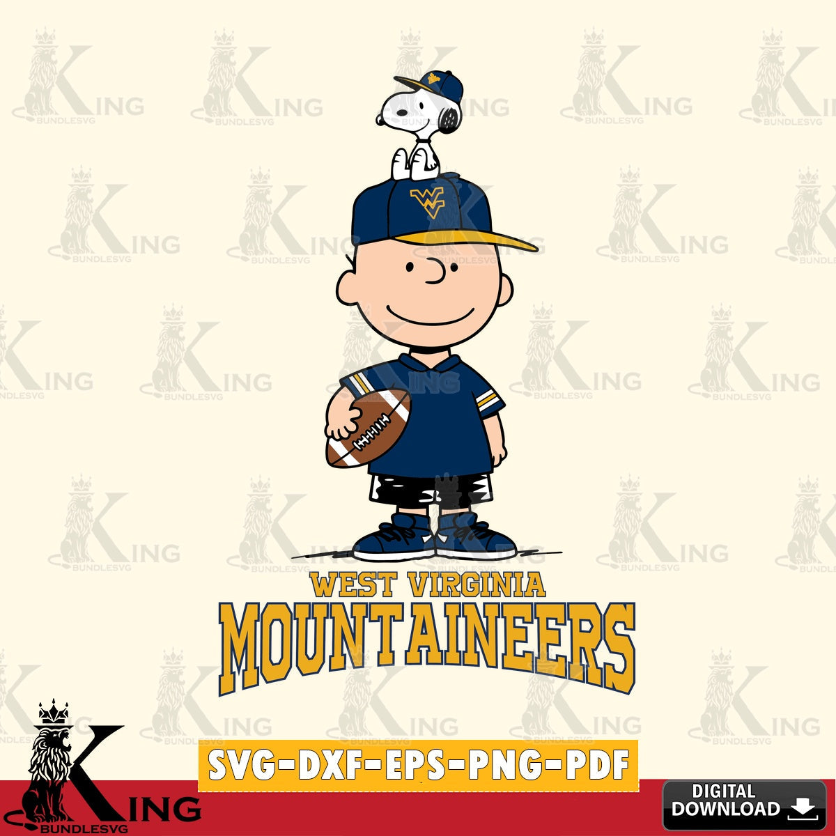 West Virginia Mountaineers Peanuts Football Rugby SVG, Cricut, Cut file , Digital Download , Instant Download, Peanuts svg, NCAA svg, Football svg, Sport svg
