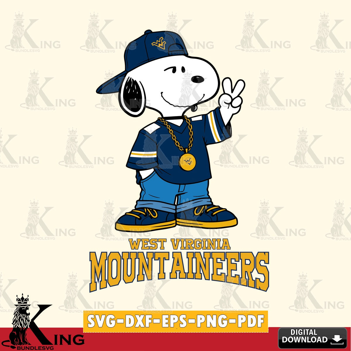 West Virginia Mountaineers Snoopy Say hi SVG, Cricut, Cut file , Digital Download , Instant Download, Peanuts svg, NCAA svg, Football svg, Sport svg