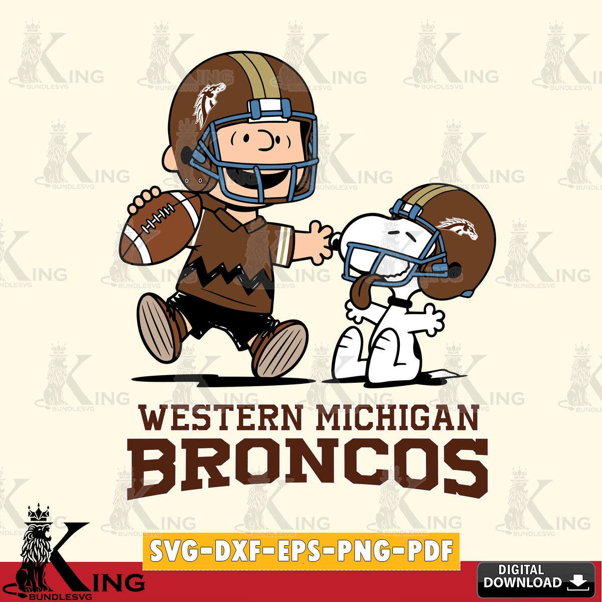 Western Michigan Broncos Snoopy and Peanut Fun SVG, Cricut, Cut file , Digital Download , Instant Download, Peanuts svg, NCAA svg, Football svg, Sport svg