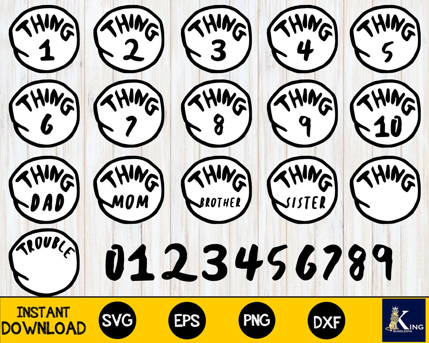 Dr seuss bundle svg,Thing Bundle svg , for Cricut, Silhouette, digital, file cut