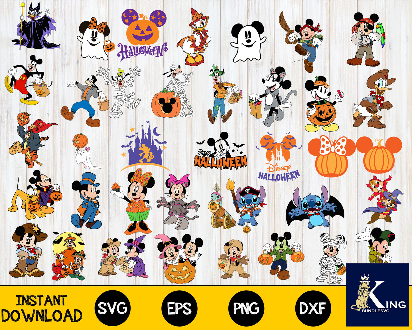 100+ file Disney halloween SVG DXF EPS PNG, bundle halloween svg, cricut, for Cricut, Silhouette, digital, file cut