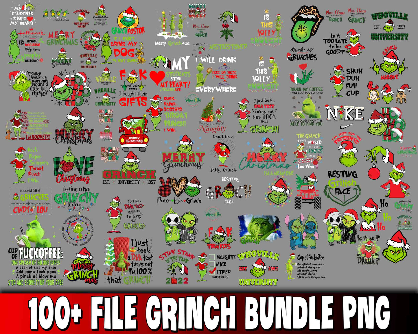 100+ file Grinch bundle PNG , Grinch bundle PNG , for Cricut, Silhouette, digital, file cut