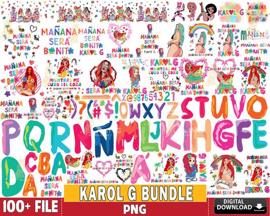 100+ file Karol G Mañana Sera Bonito PNG,Karol G Png bundle  , for Cricut, Silhouette, digital download, file cut