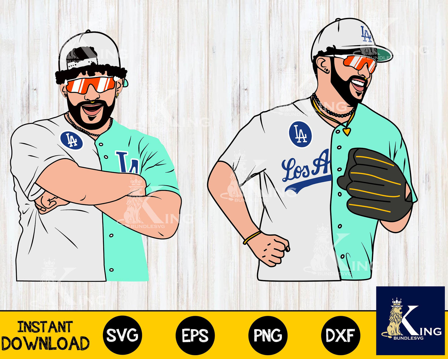 Bad Bunny Los Angeles bundle svg,100+ file Bad Bunny Los Angeles svg eps png, for Cricut, Silhouette, digital, file cut