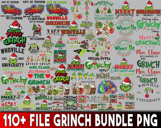 110+ file Grinch bundle PNG , Mega bundle Grinch Christmas PNG , for Cricut, Silhouette, digital, file cut
