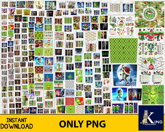130+ file Grinch tumbler bundle PNG , Bundle Christmas PNG , for Cricut, Silhouette, digital, file cut
