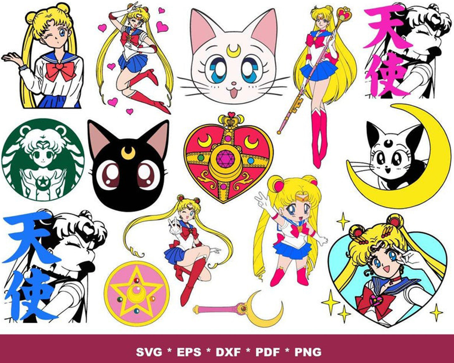 200+ Sailor Moon svg, Feminist svg, Girls svg, woman svg, equal rights svg, gender balance sticker svg dxf eps png, for Cricut, Silhouette, digital, file cut