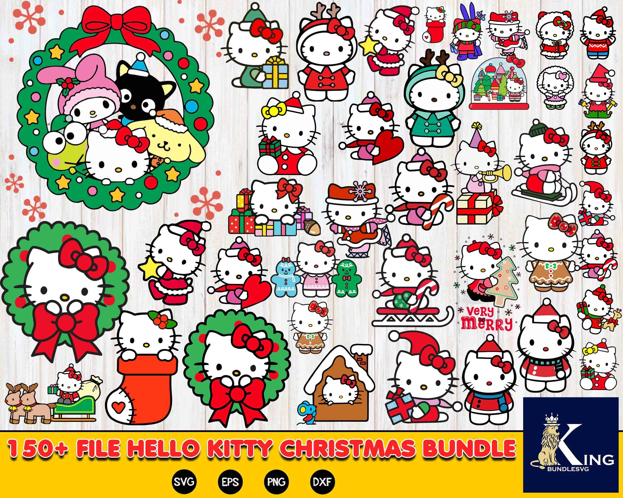 150+ file hellokitty christmas bundle svg , Mega hellokitty christma