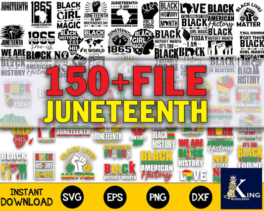 150+ file juneteenth svg ,Mega Bundle juneteenth svg dxf eps png, for Cricut, Silhouette, digital, file cut
