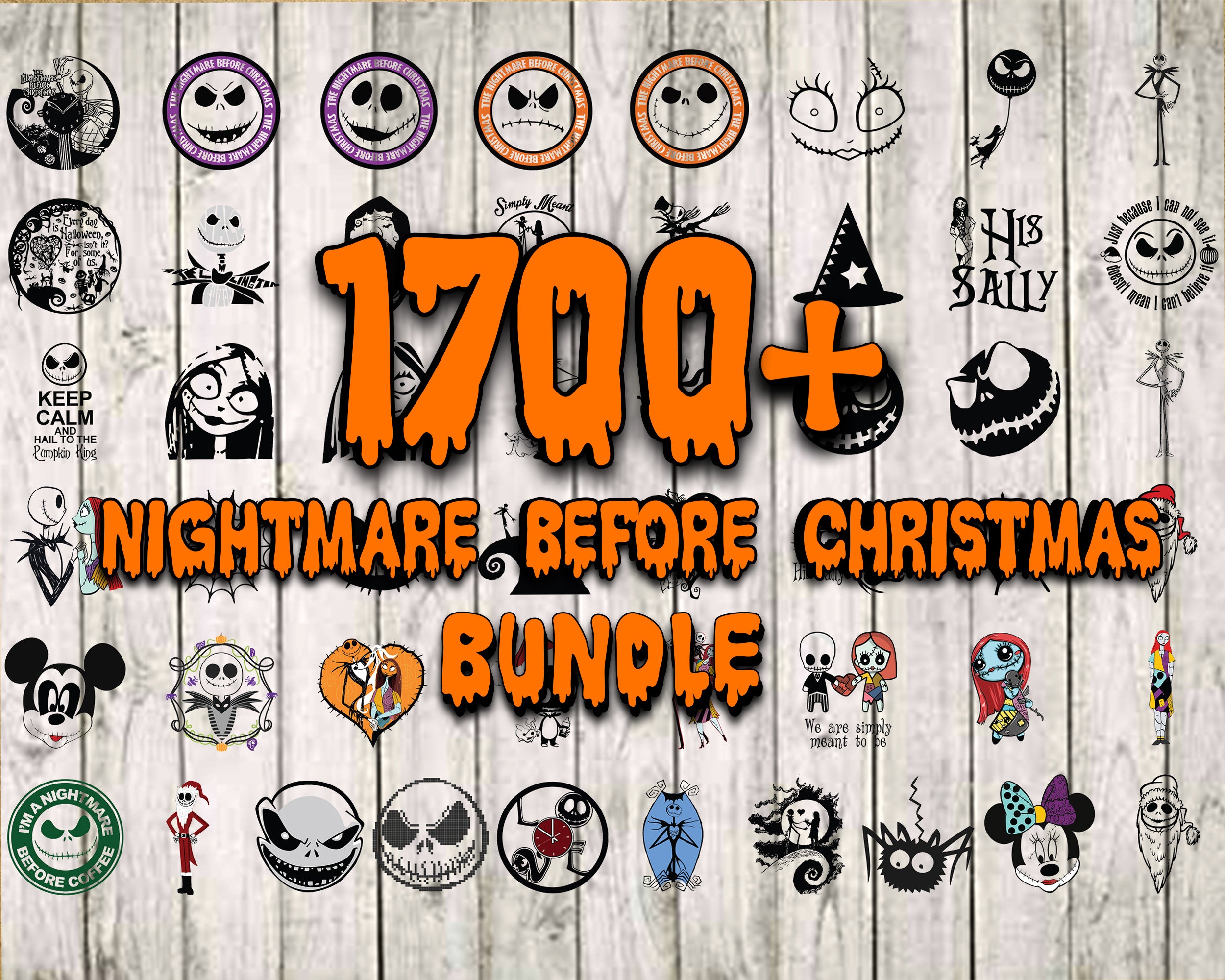 1000 Files The Nightmare Before Christmas Svg Bundle, Christ