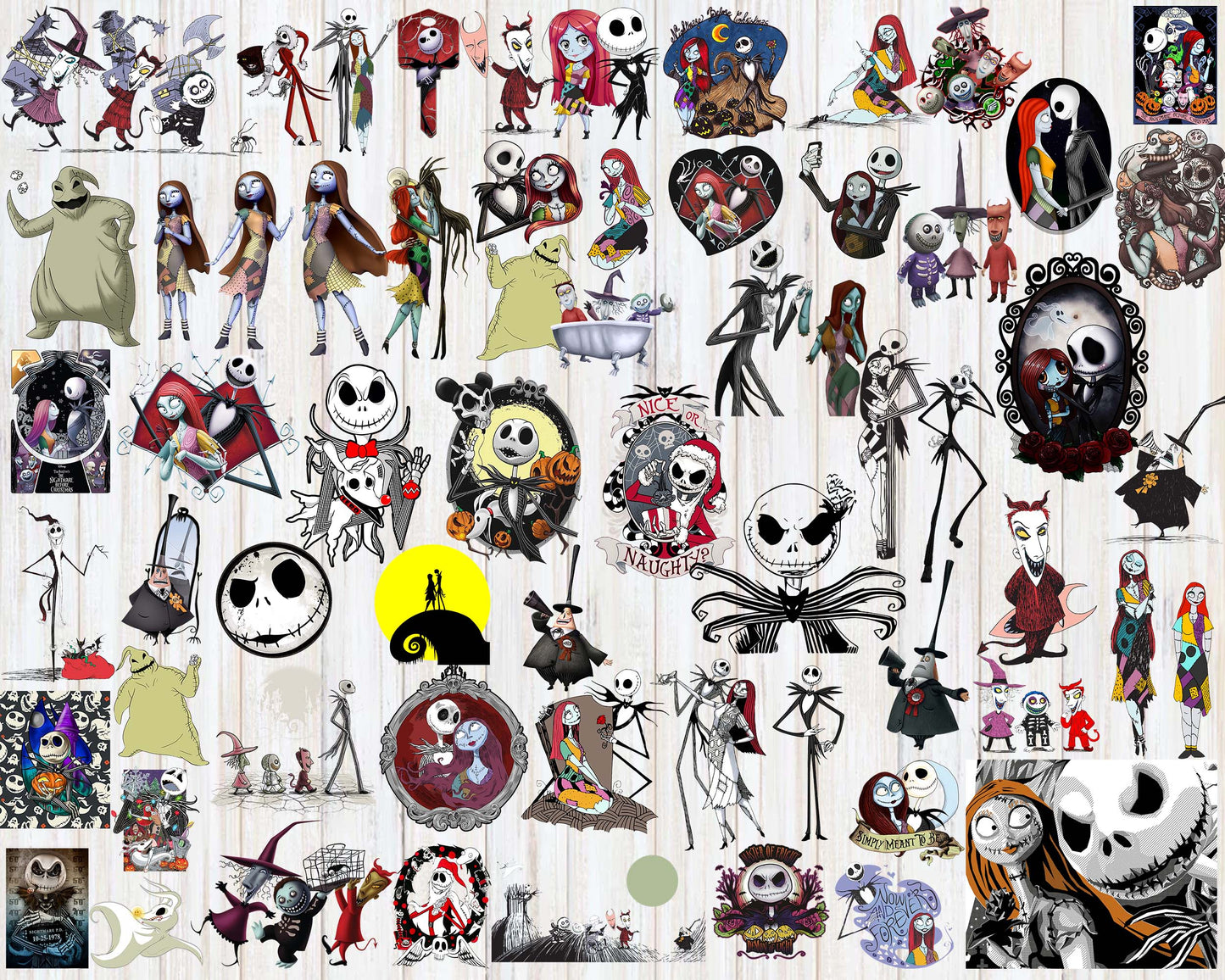 170+ file Jack skellington PNG, bundle Halloween PNG , Silhouette, digital , Instant Download