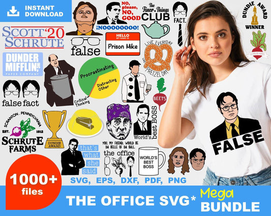 1000+ file The Office TV Show svg dxf eps png, for Cricut, Silhouette, digital, file cut