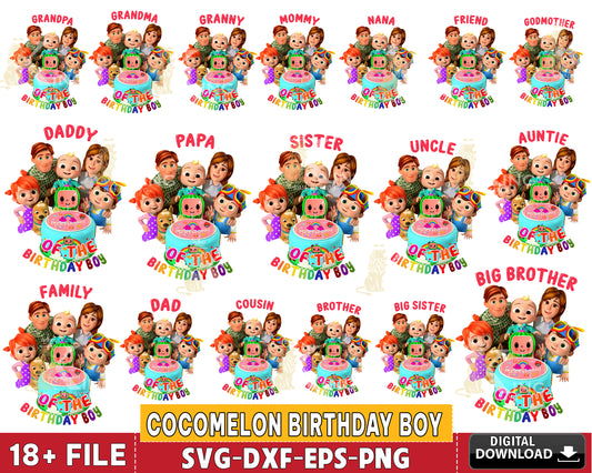 18+ file Cocomelon bundle SVG EPS PNG DXF, Cocomelon bundle svg, for Cricut, Silhouette, digital download, file cut