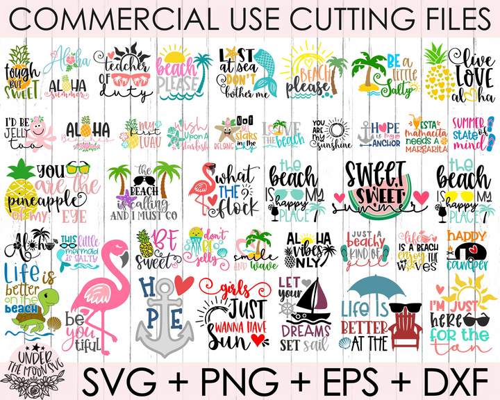 Summer Beach Bundle svg,190+ files Summer Beach svg eps png, for Cricut, Silhouette, digital, file cut