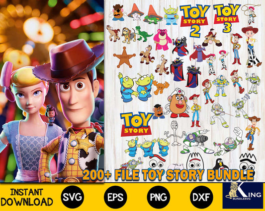 200+ file toy story SVG Mega Bundle  toy story svg eps png, for Cricut, Silhouette, digital, file cut