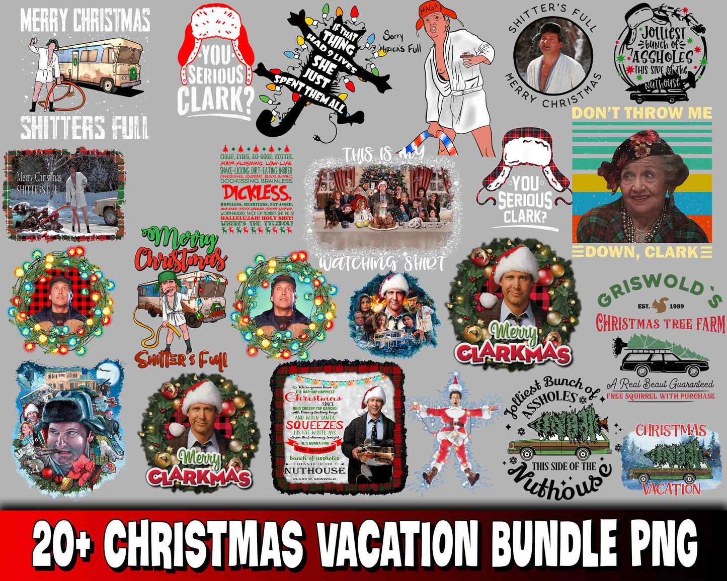 20+ file Christmas Vacation Bundle PNG , Mega bundle Christmas Vacation PNG , for Cricut, Silhouette, digital, file cut