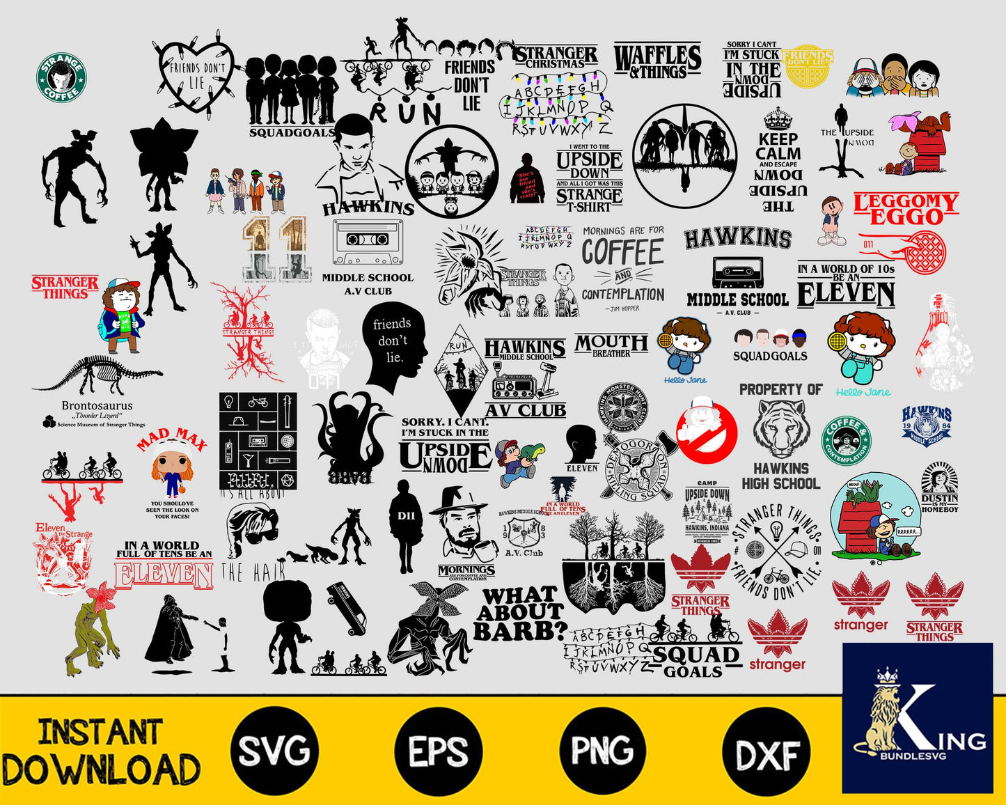 280+ file Stranger Things svg, Mega Bundle Stranger Things svg eps png,bundle Hellfire Club Svg, for Cricut, Silhouette, digital, file cut