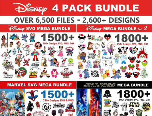Disney Bundle svg, 12,500+ files Disney svg eps png, for Cricut, Silhouette, digital, file cut