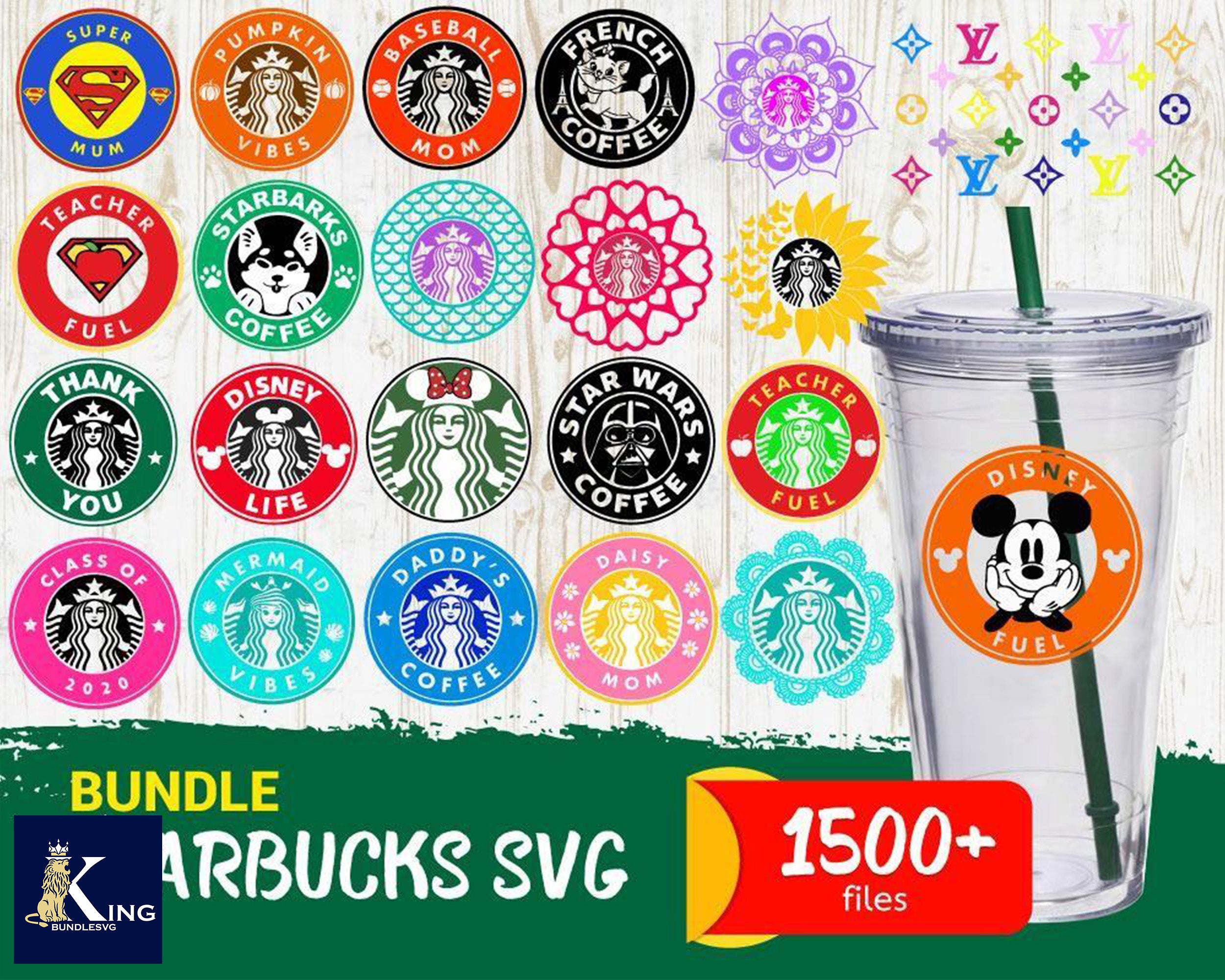 Huge Starbucks SVG Bundle +1500