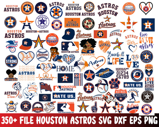 350+ file Houston-Astros svg dxf eps png, bundle MLB svg, for Cricut, Silhouette, digital, file cut