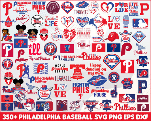 350+ file Philadelphia-Phillies svg dxf eps png, bundle MLB svg, for Cricut, Silhouette, digital, file cut