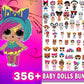 Lol dolls svg, 356+ file lol dolls bundle svg eps dxf png, bundle lol dolls for Cricut, Silhouette, digital, file cut