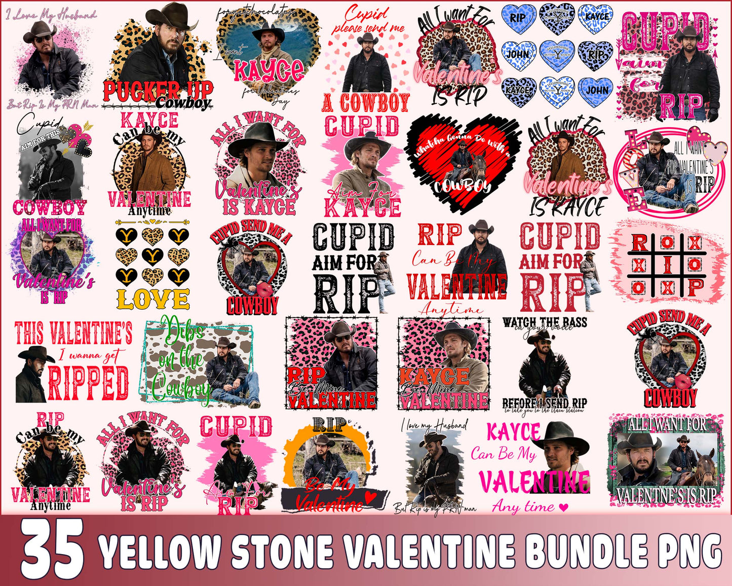 35 file Yellow stone valentine bundle PNG, Leopard Valentine PNG, Valentines Day Sublimation , Digital download , Instant Download