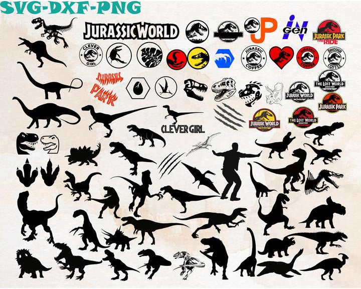 Jurassic Park Bundle svg,600+ files Jurassic Park svg eps png, for Cricut, Silhouette, digital, file cut