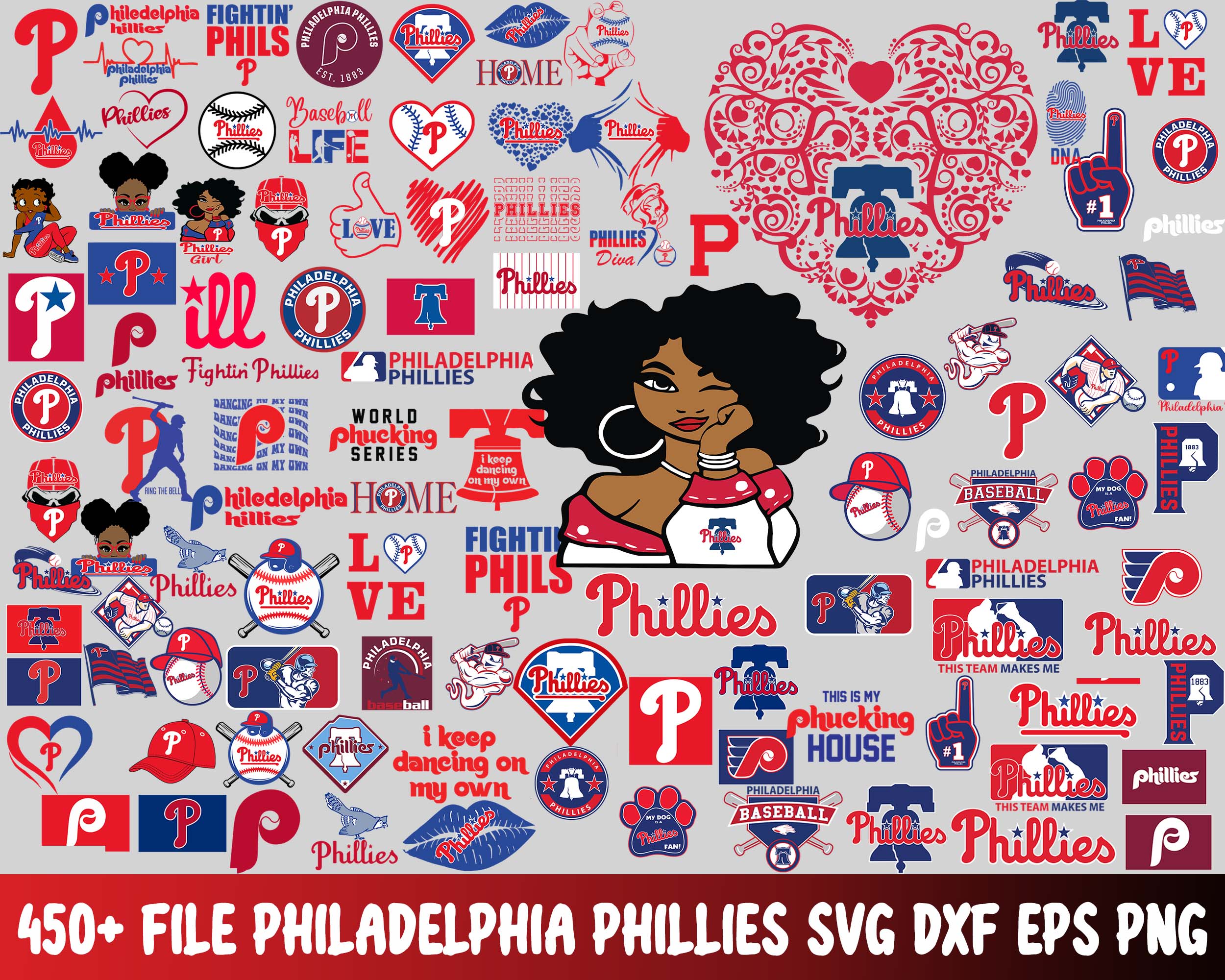 Baseball SVG File-phillies -  Israel