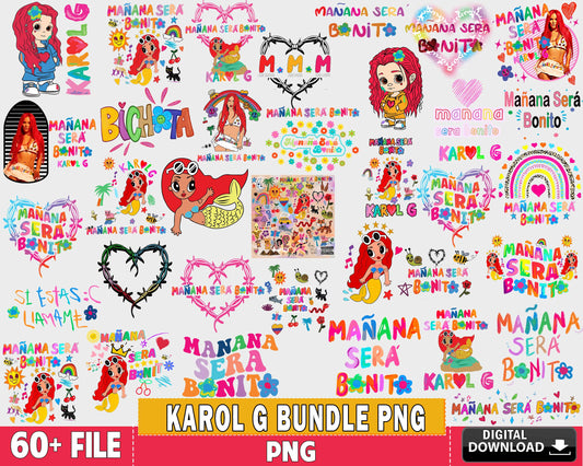 60+ file Karol g bundle PNG, Mañana Será Bonito Png  , for Cricut, Silhouette, digital download, file cut