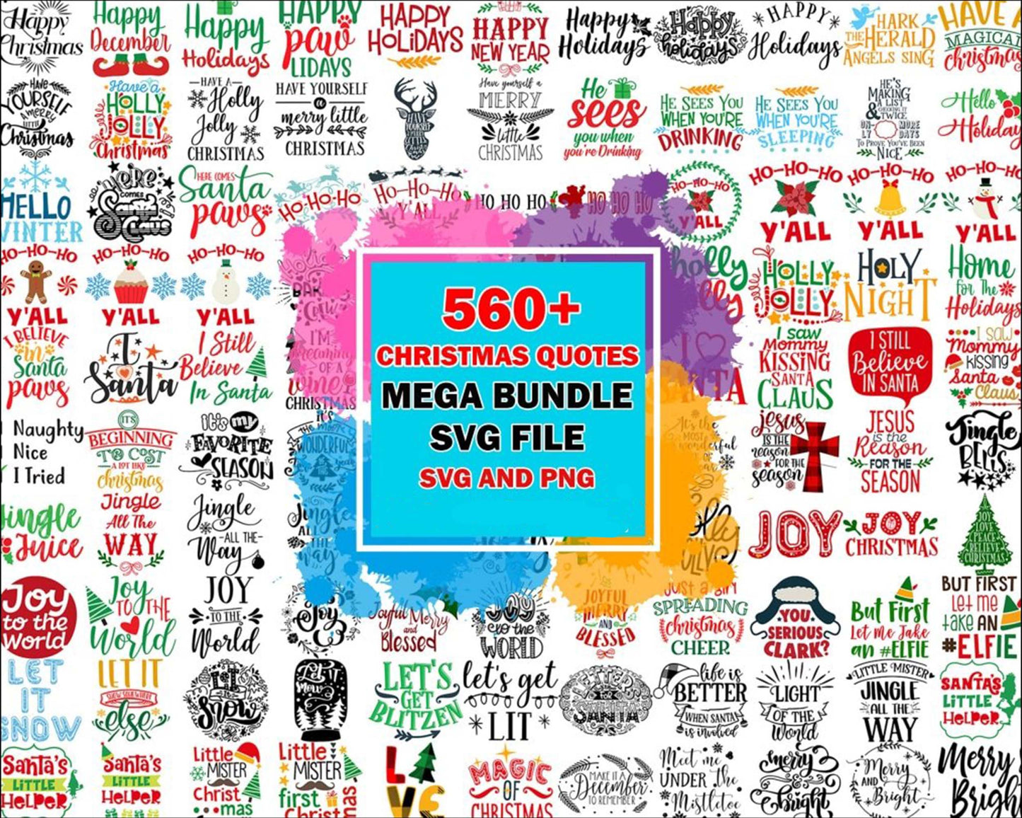 Christmas mega bundle svg,7800+ Ultimate bundle Christmas svg eps png, for Cricut, Silhouette, digital, file cut