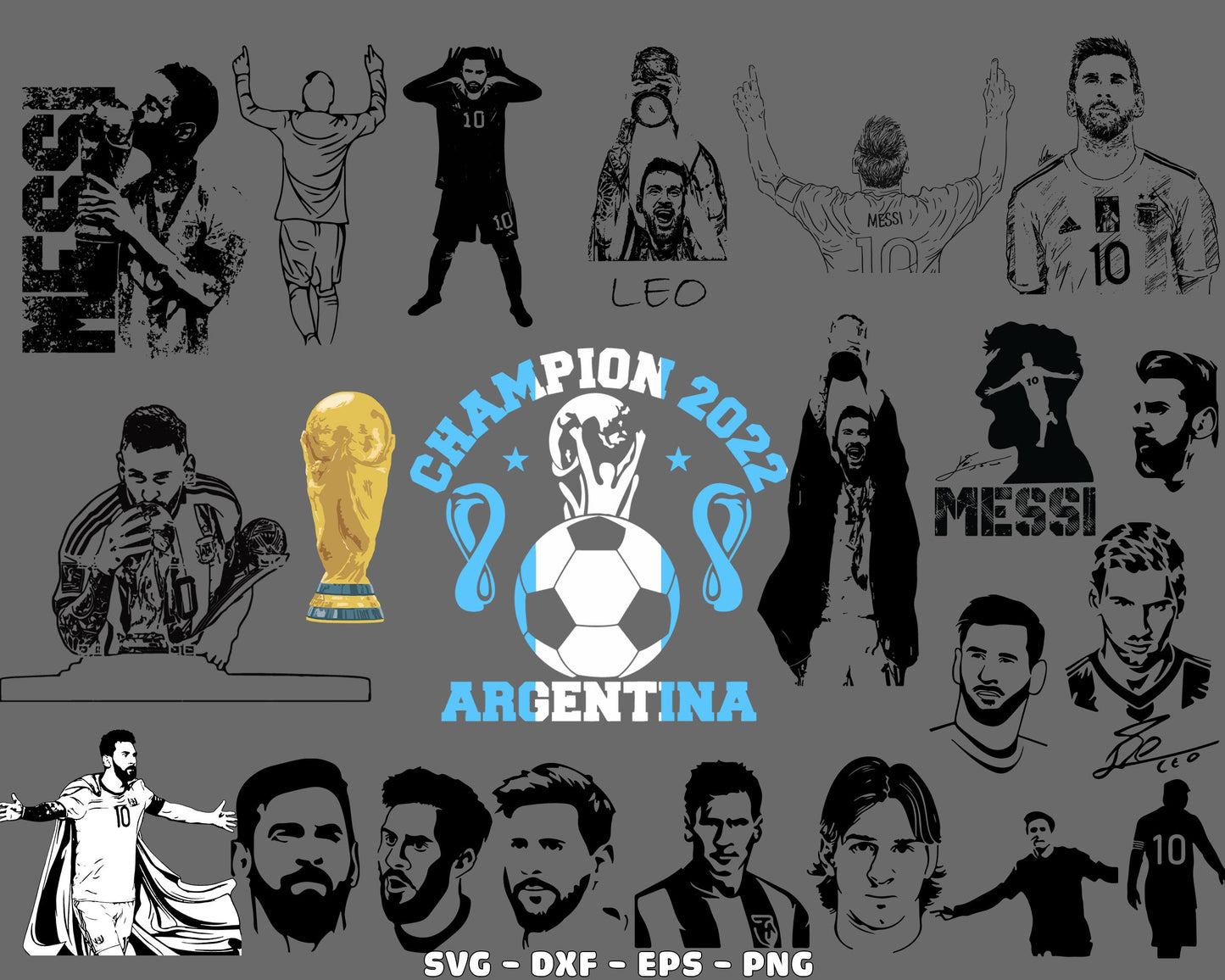 80+ file Lionel Messi SVG Bundle, Messi SVG, Lionel Messi World Cup 2022 , Argentina Worldcup 2022 svg svg eps png, for Cricut, Silhouette, digital download, file cut