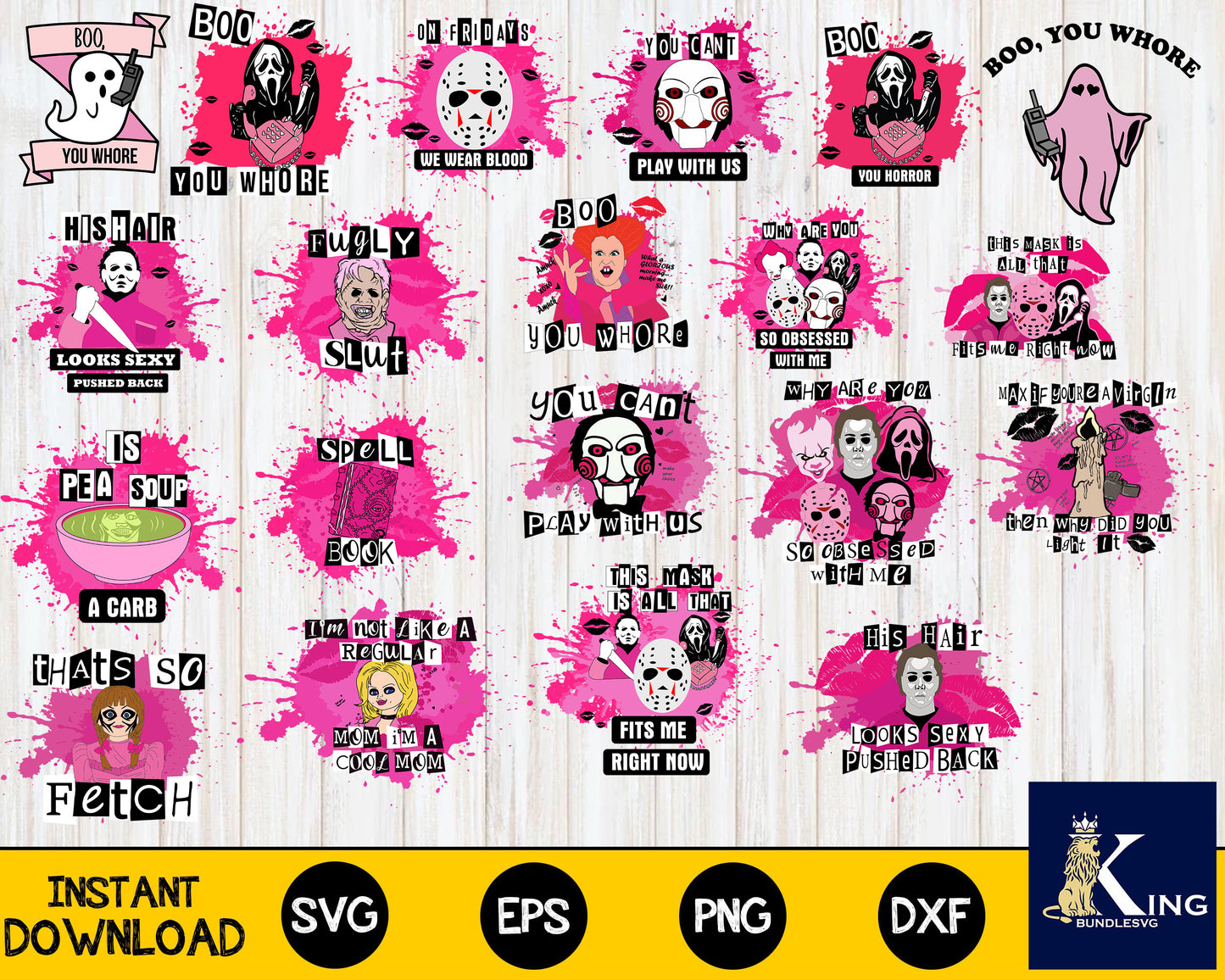 Mean Girls svg,80+ file Mean Girls Bundle svg, Horror svg eps png, for Cricut, Silhouette, digital, file cut