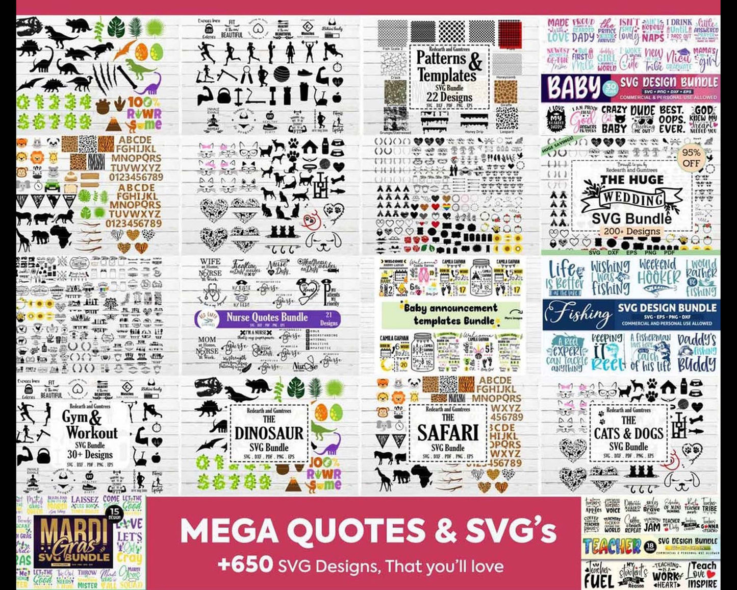 The Ultimate Giga Bundle svg, Mega bundle svg, 200.000 unique designs almost everything included, for Cricut, Silhouette, digital, file cut