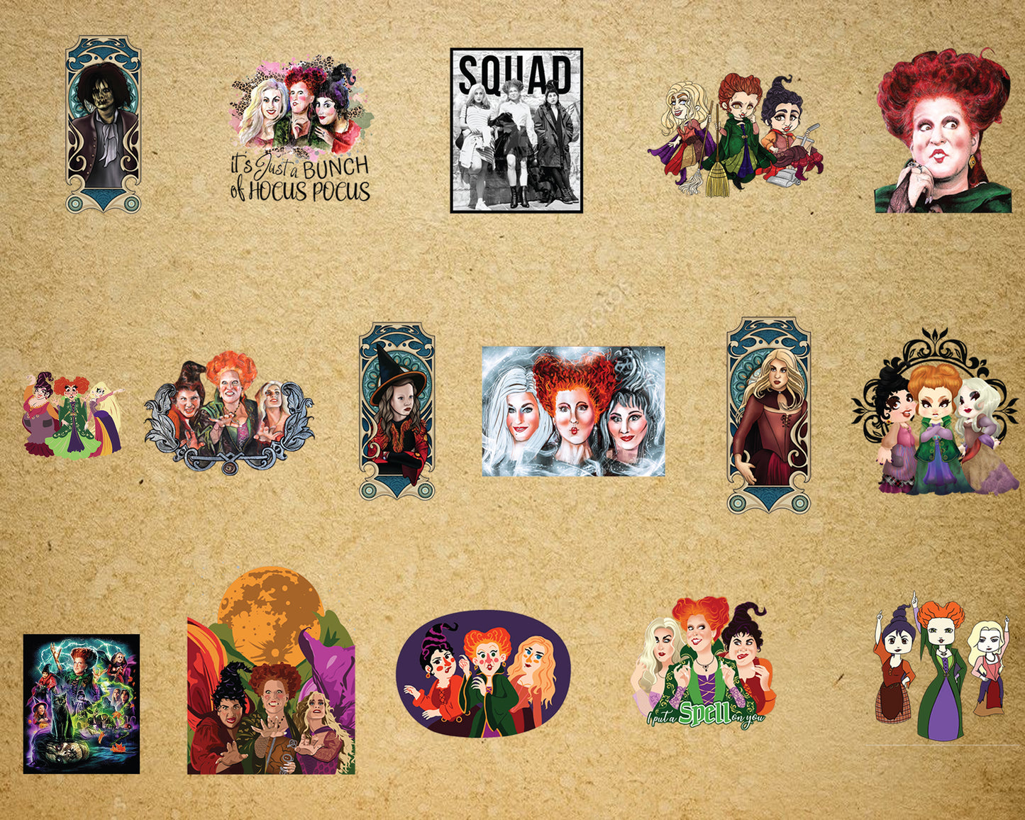 95+file hocus pocus PNG, bundle halloween cricut, for Cricut, Silhouette, digital, file cut