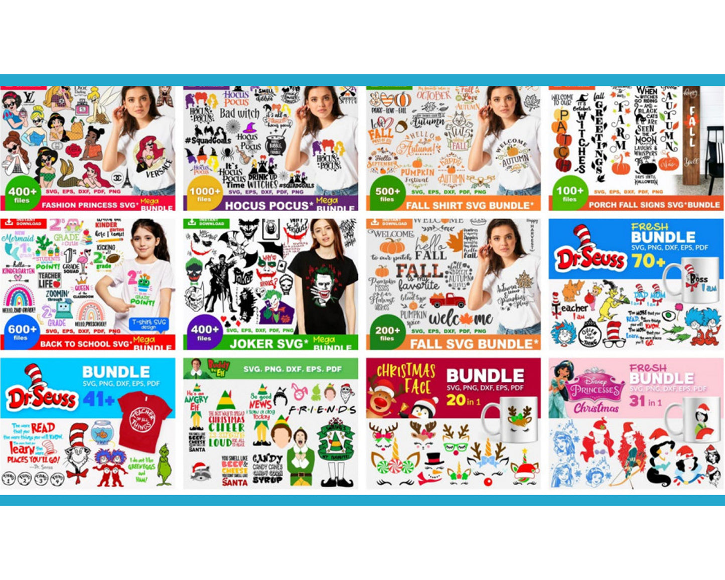 NEW (2022) 500.000+ file Ultimate Giga Bundle - Mega bundle SVG DXF EPS PNG ,cricut,for Cricut, Silhouette, digital download, file cut