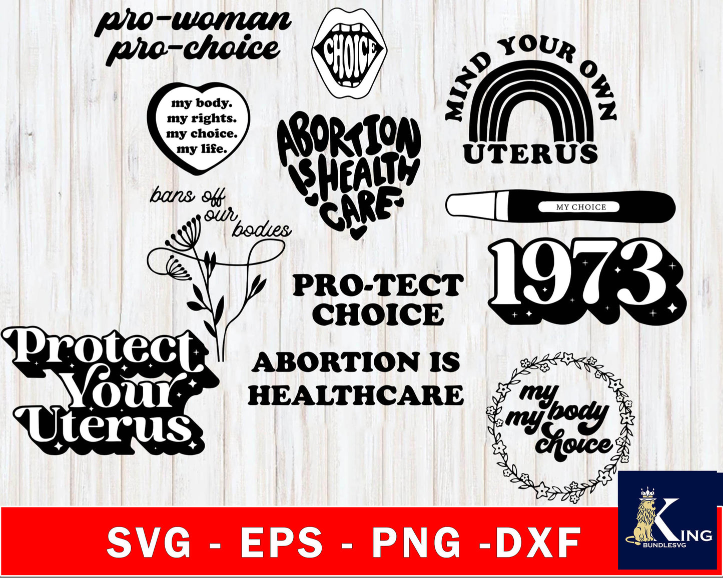 Pro Choice Svg Bundle , Reproductive Rights, Roe v. Wade svg dxf eps png, for Cricut, Silhouette, digital, file cut